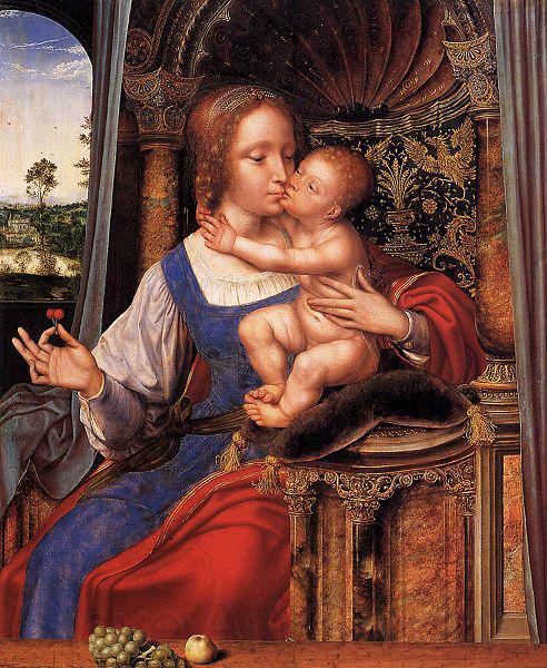 Quentin Matsys The Virgin and Child Norge oil painting art